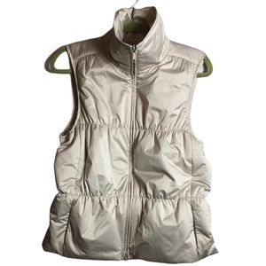 Lafayette 148 New York Cream Puffer Vest